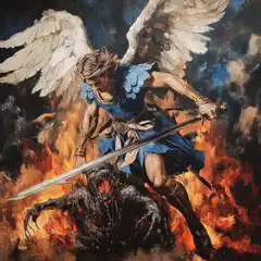 Archangel Michael laser eyes