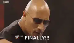 The Rock finally