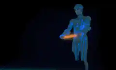 Tron Legacy light cycle materialization