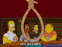 Moe's Tavern noose reaction