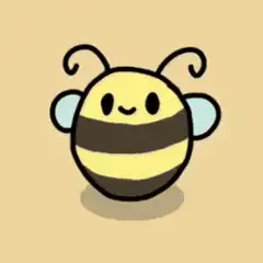 cute cartoon bee spinning