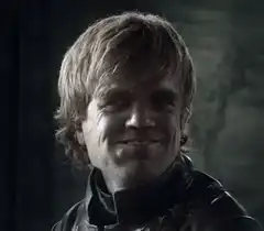 Tyrion Lannister smirking