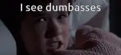 I see dumbasses