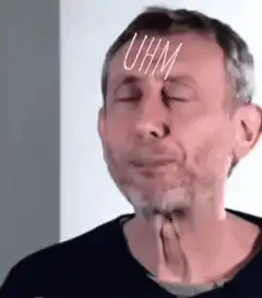 Guy who looks confused then says nice