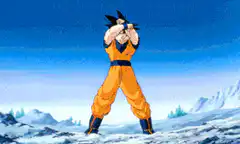 Goku transforms into Super Saiyan