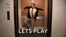 Jim Halpert dancing in elevator
