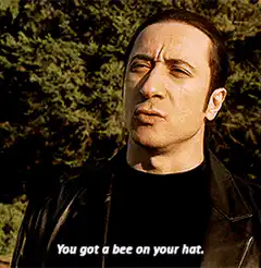 You got a bee on your hat