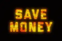 Save Money LED sign glitch