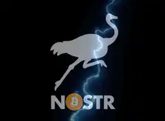 NOSTR logo with lightning