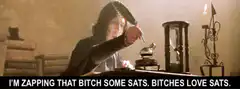 Severus Snape writing with a quill