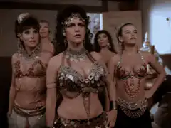 Slave girls aim blasters