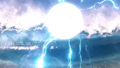 Goku Super Saiyan Blue energy blast