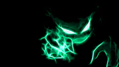 glowing energy face changing colors