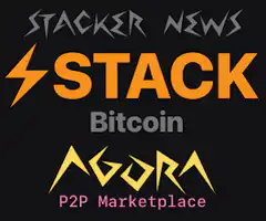 Stacker News Agora P2P Marketplace