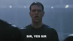 Matt Damon Sir Yes Sir