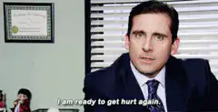 Michael Scott ready to get hurt again