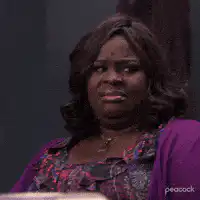 Amber Riley confused expression