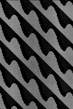 black and white optical illusion pattern