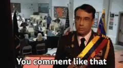 You comment like that we you no nothing