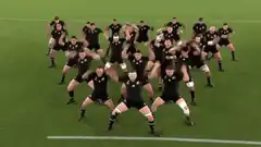 All Blacks performing the haka
