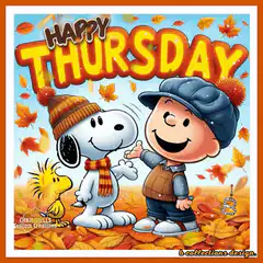 Snoopy Charlie Brown Happy Thursday