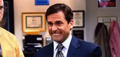 Michael Scott grimace