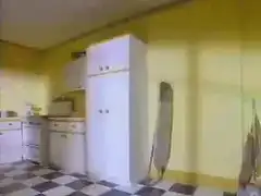 Tiger bursts through kitchen wall