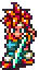 pixel art character with sword