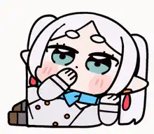 chibi girl blowing a kiss
