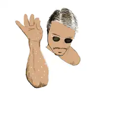 Man's arm turns to dust