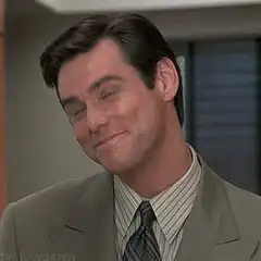 Jim Carrey smug smile
