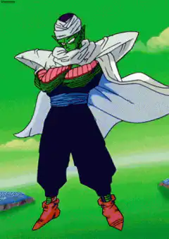 Piccolo floating with arms crossed