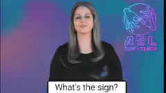 Woman signs what is the sign