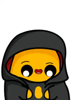 Chibi ninja character winking