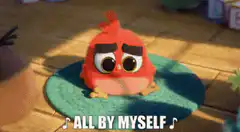 Angry Bird All By Myself