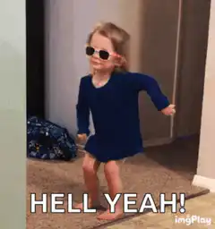 Toddler dancing in sunglasses