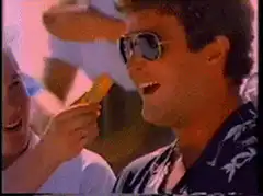 Man eats Juicy Fruit gum and flies off a cliff