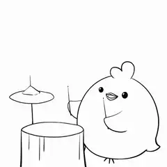 chicken playing drums ba dum tss