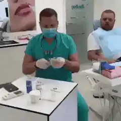 Dentist scares patient into falling out of chair