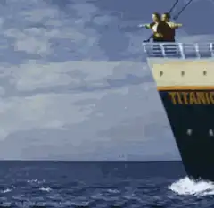 Titanic iceberg collision