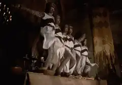 Statues come alive and dance
