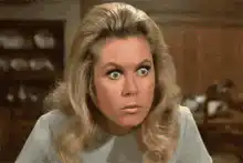 Elizabeth Montgomery wide eyes