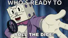 Dice Guy Ready to Roll the Dice