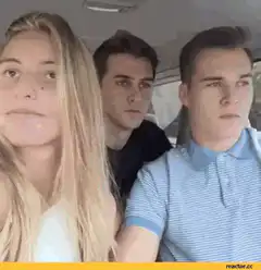 Girl yawns and opens window, guy smiles