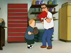 Bobby and Sideshow Bob boxing