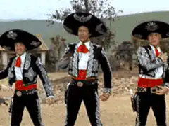 Three Mariachi Men Dancing