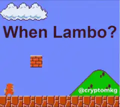 When Lambo pixel art meme