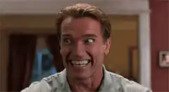 Arnold Schwarzenegger creepy smile