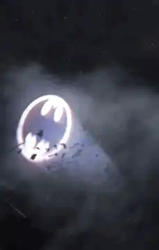 Batman signal with bats