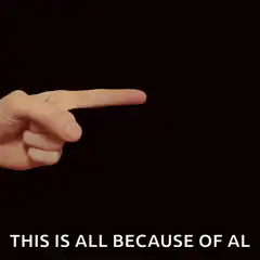 This is all because of AI pointing hand